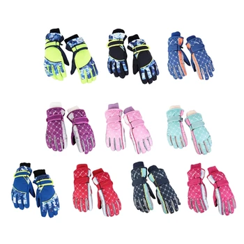 Inverno luvas neve à prova dwaterproof água crianças luvas esqui ar livre luvas menino menina luvas térmicas para esqui