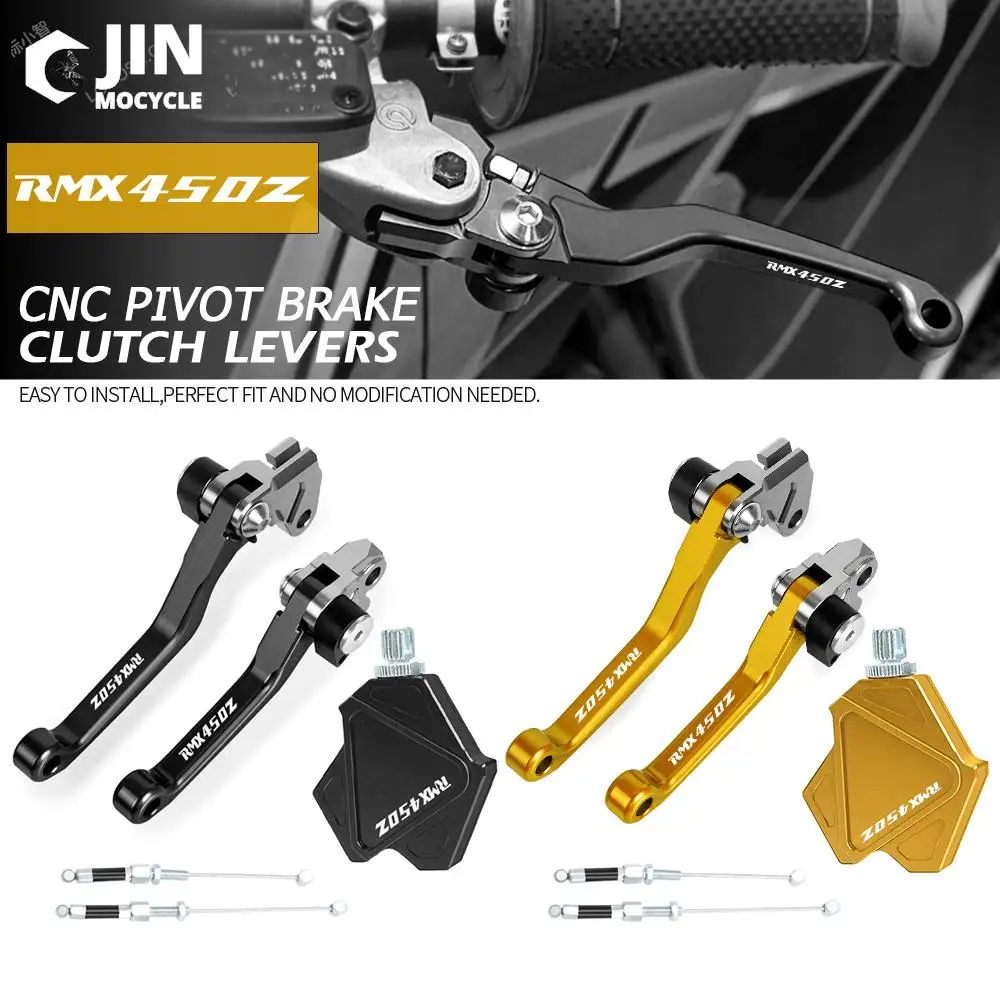 Dirt Bike CNC Brake Clutch Levers Stunt Clutch Pull Cable Lever Replacement Easy System For SUZUKI RMX450Z RMX 450Z 2010 11-2018