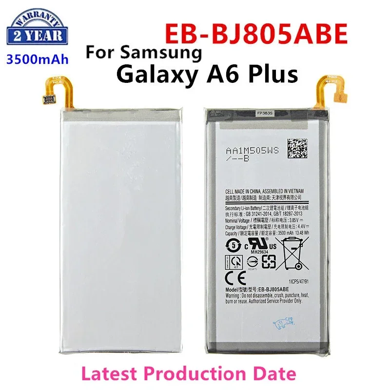 Brand New EB-BJ805ABE 3500mAh Battery for Samsung Galaxy A6 Plus A6+ SM-A605F A605G A6050 A605K A605FN A605GN A6058