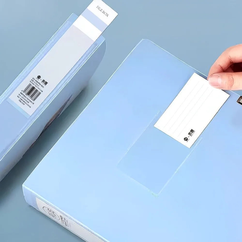 Premium PP Document File Organizer A4 Size Storage Box Sturdy Desk Case Filing Stationery Container For Office Stationery