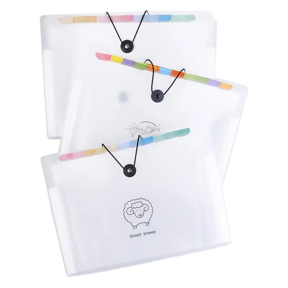 Transparente Inserir Arquivo Pasta para Escola Escritório Papelaria, A4 Documento Bag, Multi-Layer Expansão Carteira, Titular Organizador