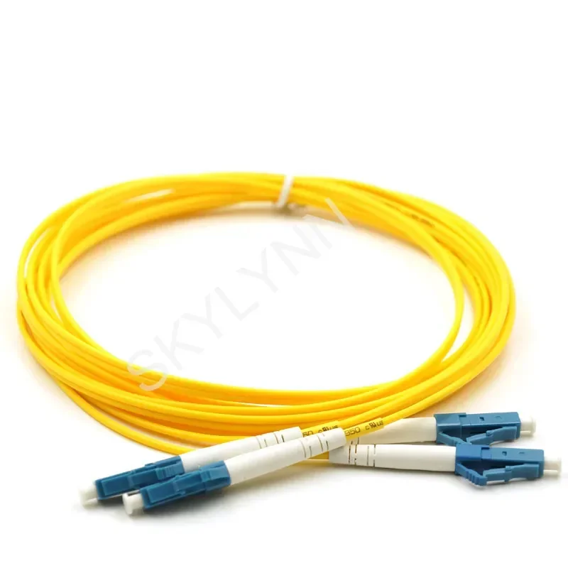 OEM 10 Uds, Skylynn alta calidad LC/UPC-LC/UPC monomodo G657A1 dúplex 2,0mm LSZH Cable de conexión de chaqueta 0,5 m 1m 2m 3m 5m