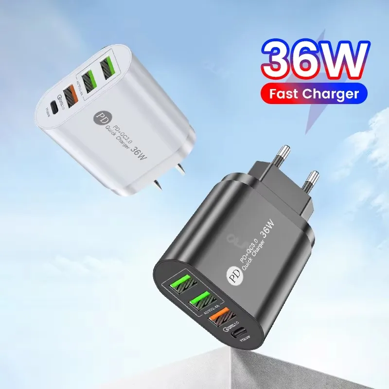 36W 4 Ports Usb Qc … - image