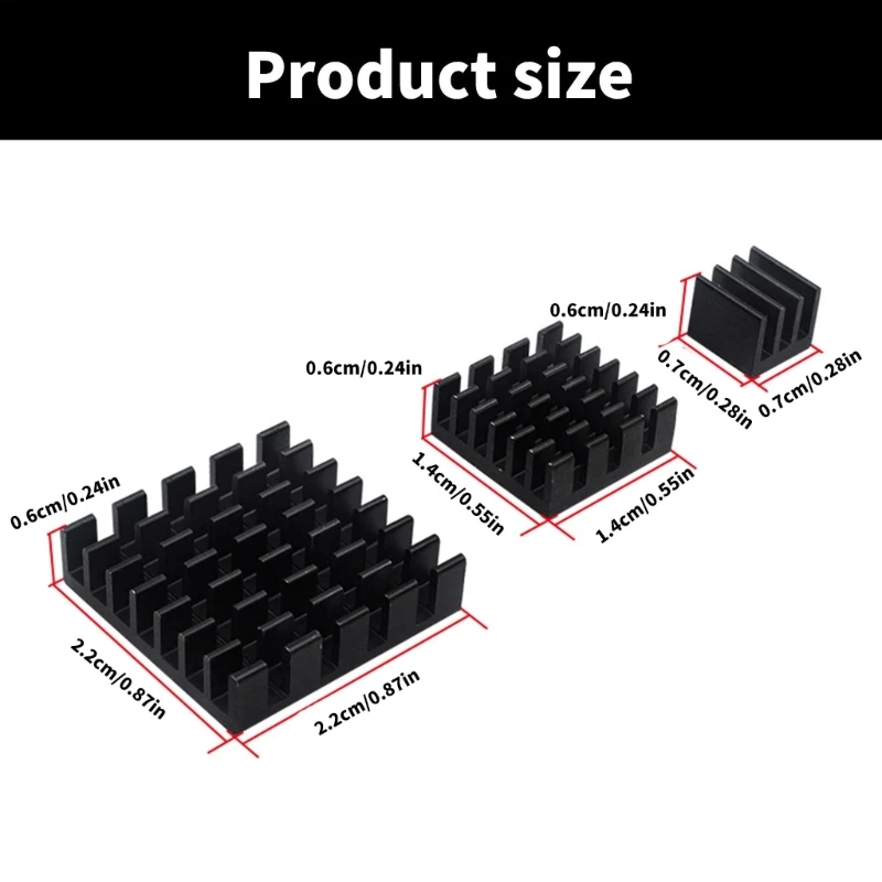 3 unids/set disipadores calor aluminio almohadillas disipador calor eficiencia para OPI5