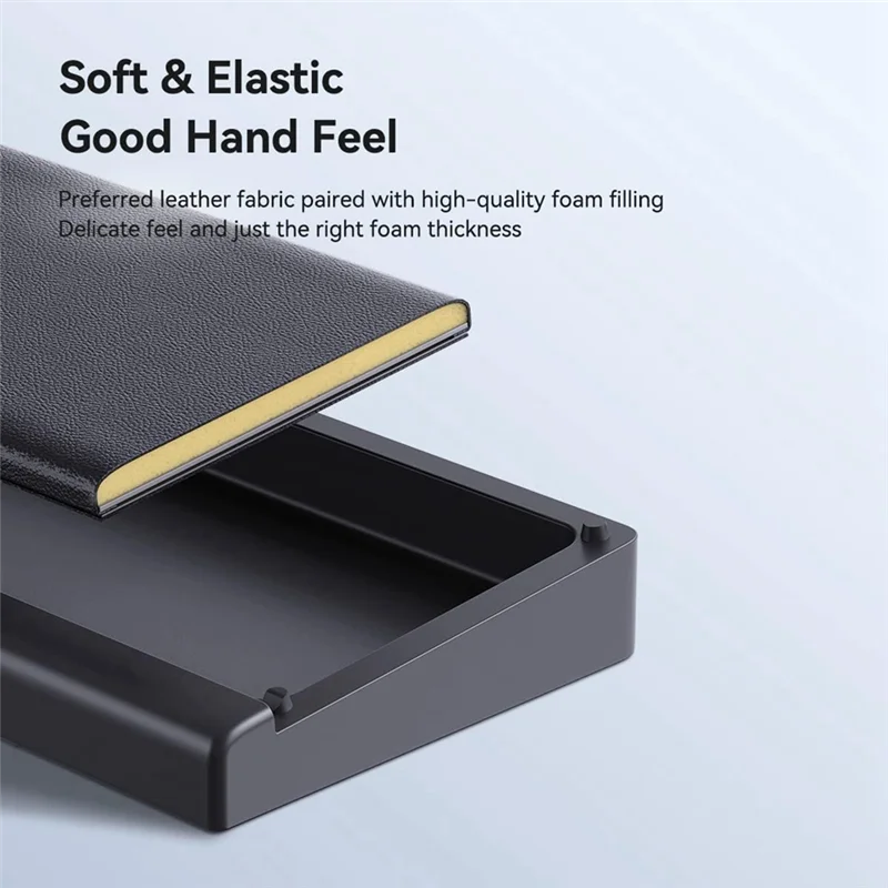 Keyboard Wrist Rest Pad Support With Desktop Partition Storage Case,For Computer Keyboard, Office Durable Easy To Use Black