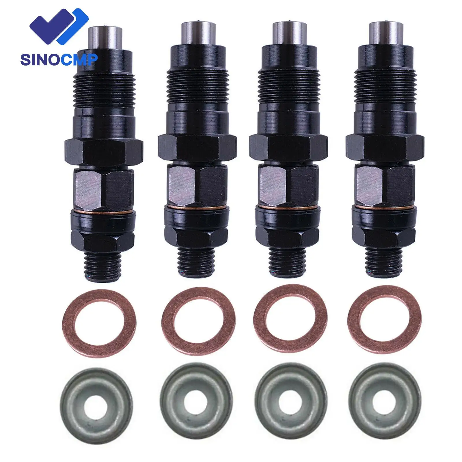 4PCS 4M40 4M40T Diesel Fuel Injectors ME201844 For Mitsubishi Delica Spacegear Pajero 2.8L