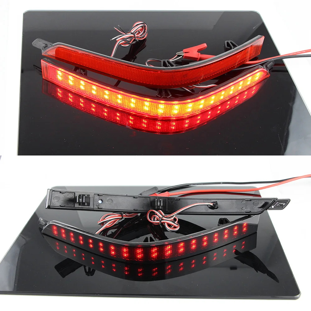 1 Pair LED Rear Tail Bumper Reflector Light Brake Stop Lights Reverse Fog Lamp for VW T6 Tranporter Multivan Caravelle 2015-2020