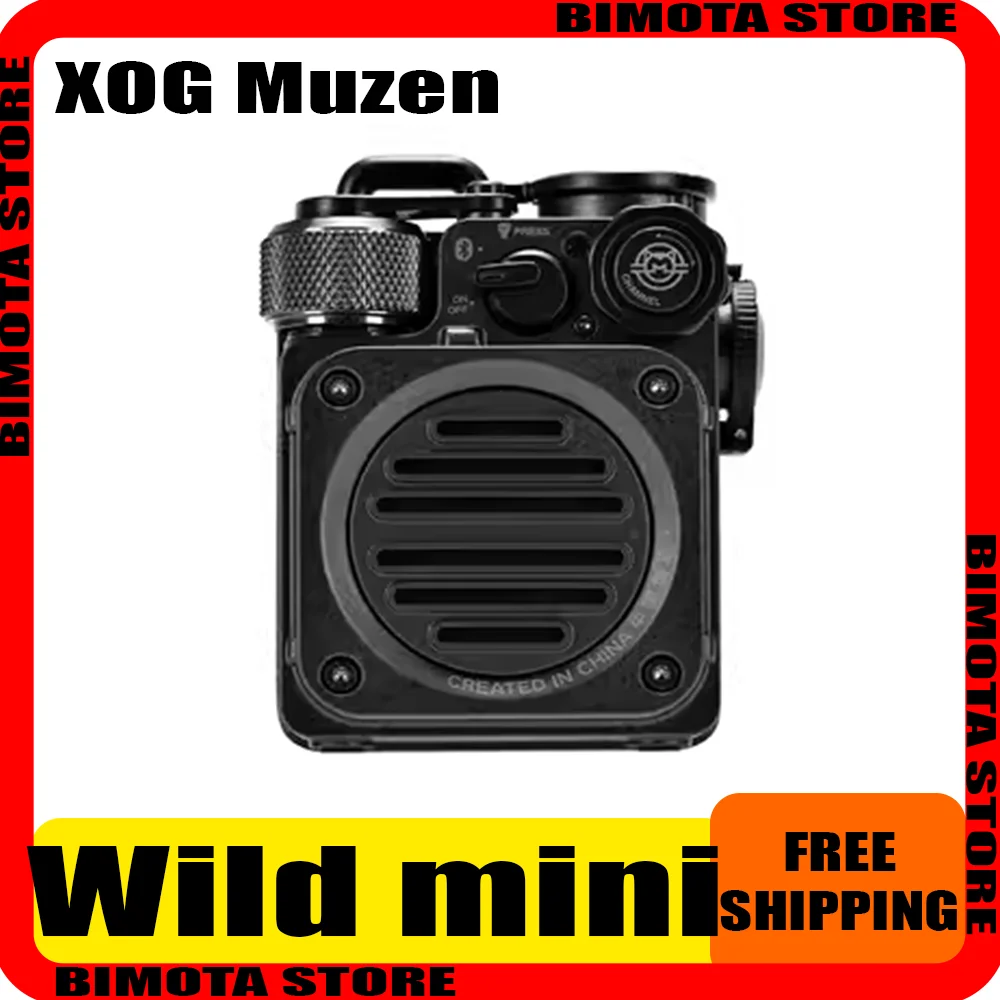 XOG Muzen Wild Mini Wireless Bluetooth Speaker Custom Waterproof Subwoofer Sound Gift Mw-Pvx Portable Outdoor Speaker Camping