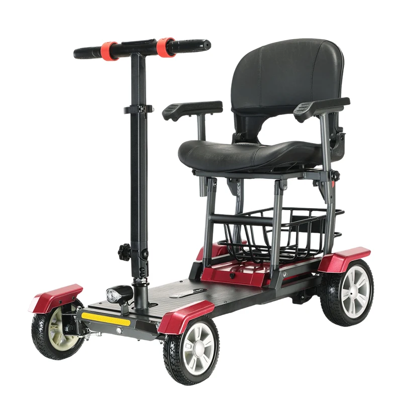 Hot-selling New Adult 4 Wheel Power Lithium Battery Electric Mobility Scooter For Elder With One Seat