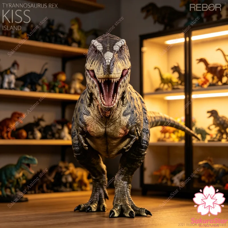 

【In Stock】REBOR 1:35 Tyrannosaurus Rex KISS Island Version Museum Grade Dinosaur Collectible Display Statue Figure Model