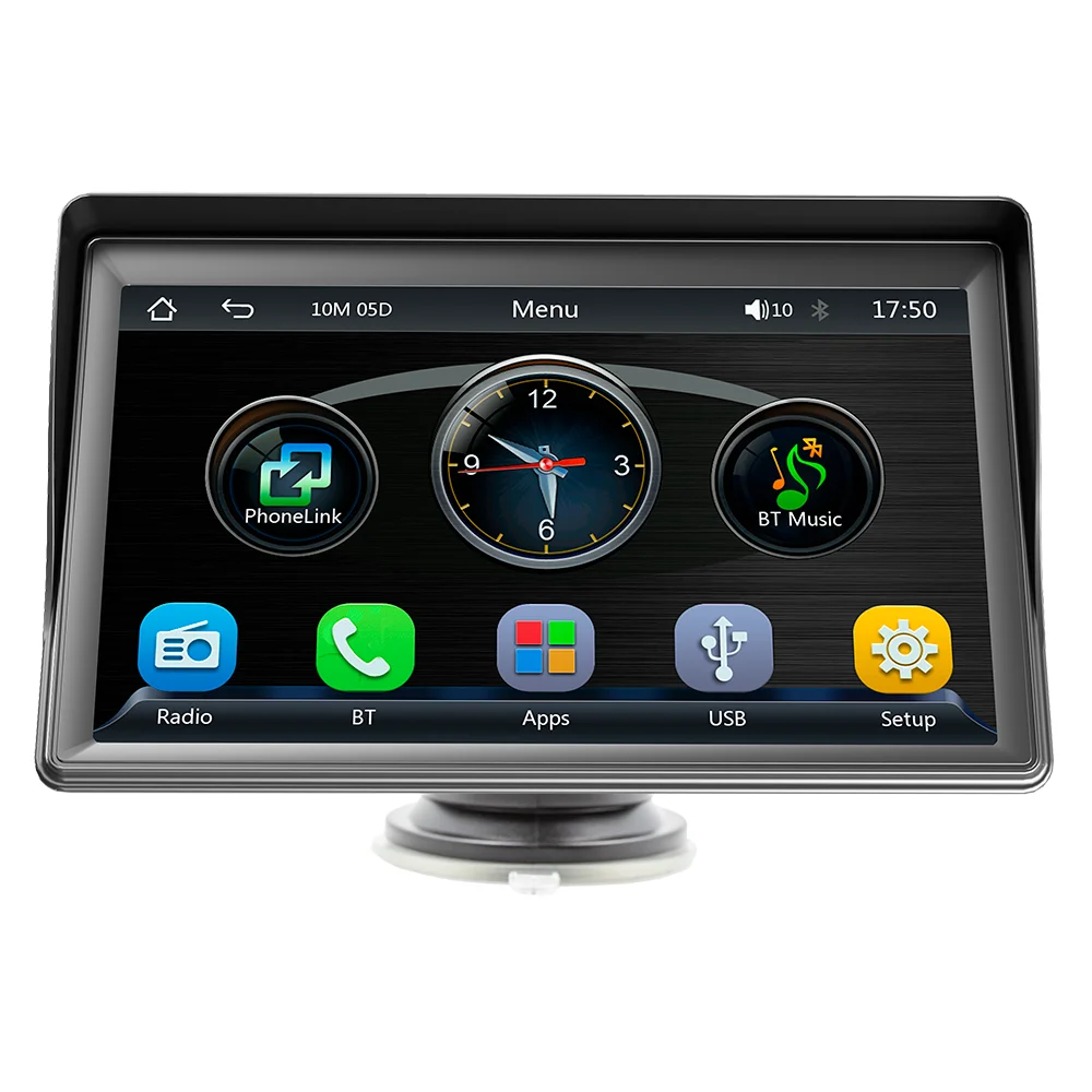 Nowy 7-calowy przenośny bezprzewodowy odtwarzacz MP5 Carplay do samochodu z Bluetooth, karty pamięci i modułem multimedialnym.