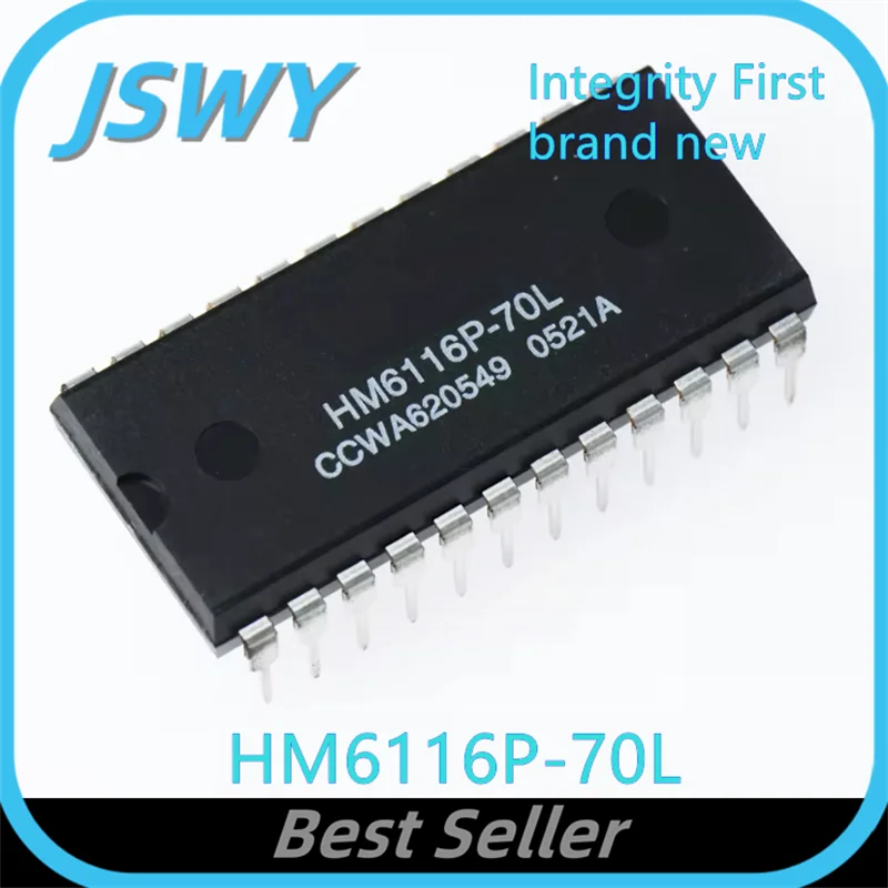 (3/30 pieces) HM6116L-70L HM6116P-70L direct insertion DIP-24 memory chip electronics 100% brand new original integrity first