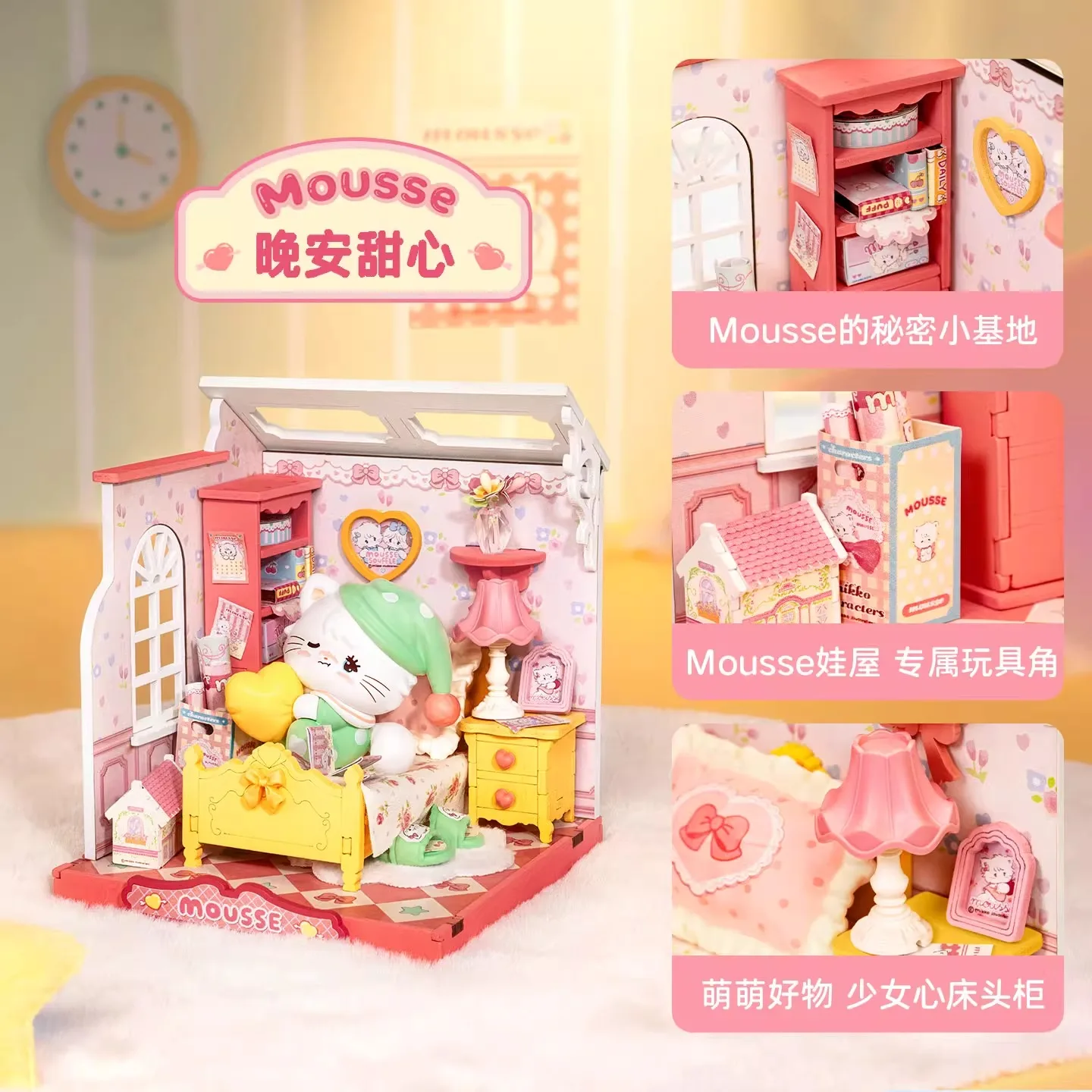 Originele Rolife DIY Hut Mikko Kawaii Home Handgemaakte Assemblagemodel Miniatuur Bouwstenen Desktop Decoratie Festival Gift