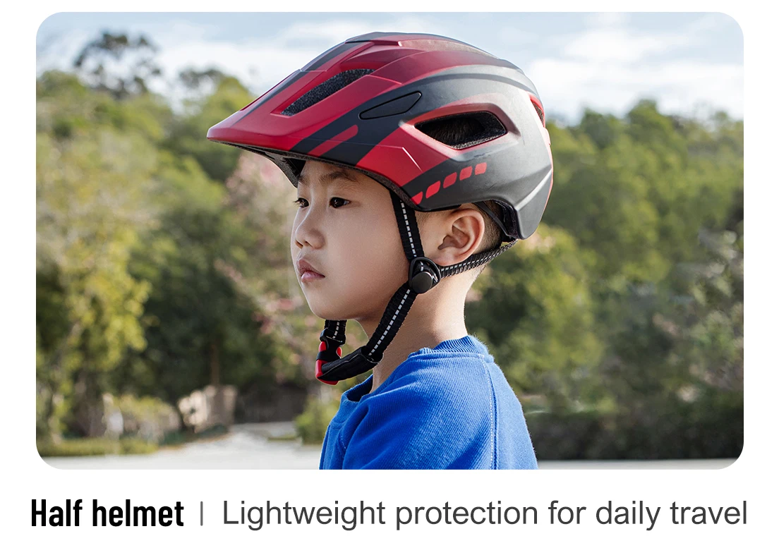 Horntour Kinder-Fahrradhelm, volles Gesicht, abnehmbar, ultraleicht, atmungsaktiv, für Kinder, Outdoor, Skate, Rollschuh, Fahrradhelm – Detail 6