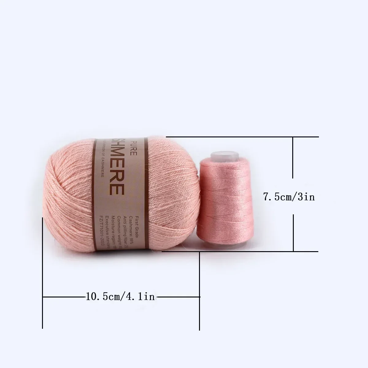 Cashmere Yarn for Crocheting 3-Ply Worsted Pure Mongolian Warm Soft Weaving Fuzzy Knitting Cashmere Hand Yarn Thread 5pcs