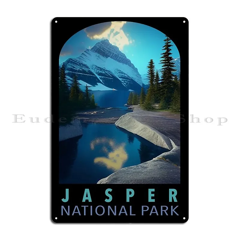 Jasper National Park Canada Metal Sign Mural Cinema Cinema Print Mural Tin Sign Poster