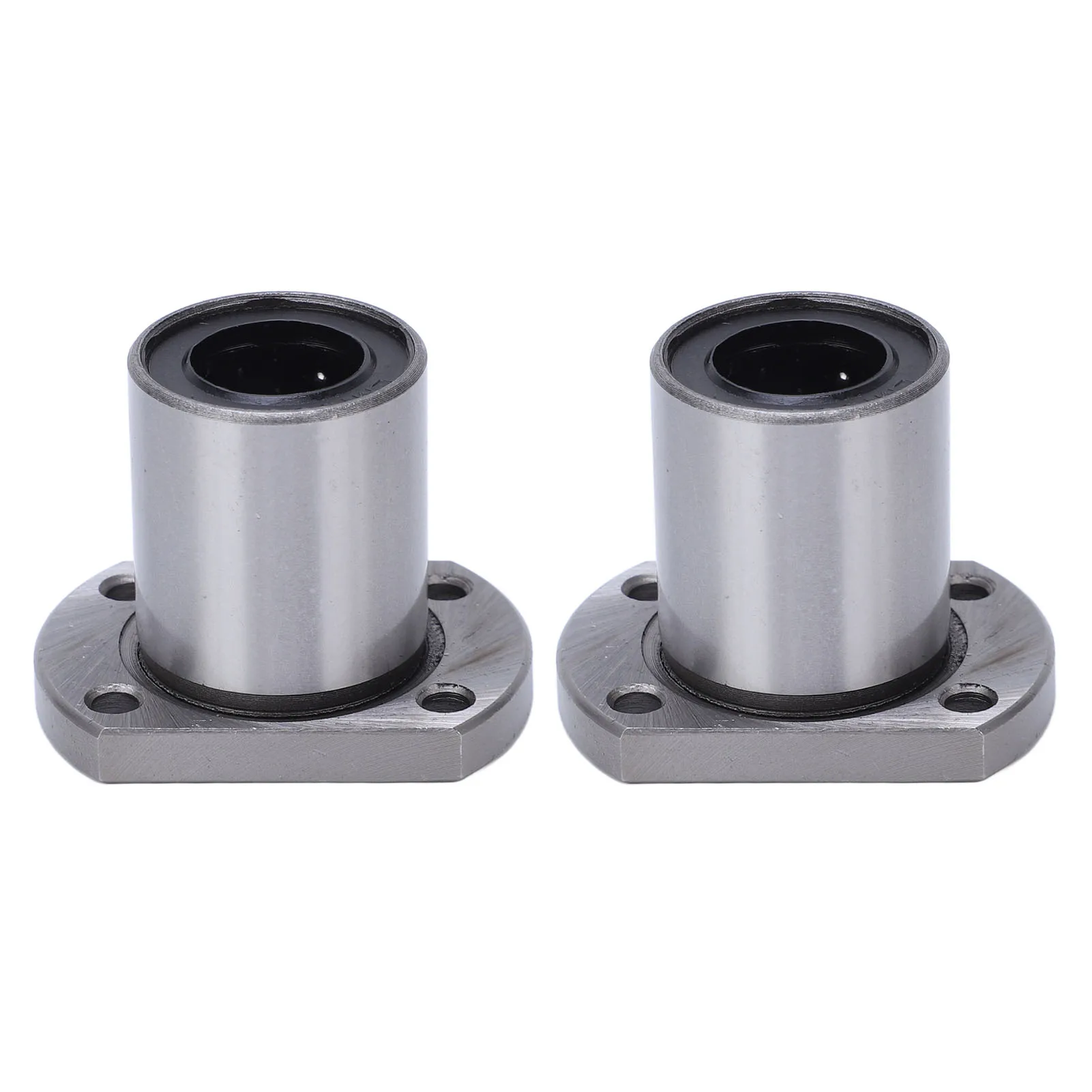 2PCS Oval Flange Linear Ball Bearing for CNC Linear Motion Axes Inner Diameter 16mm LMH16UU