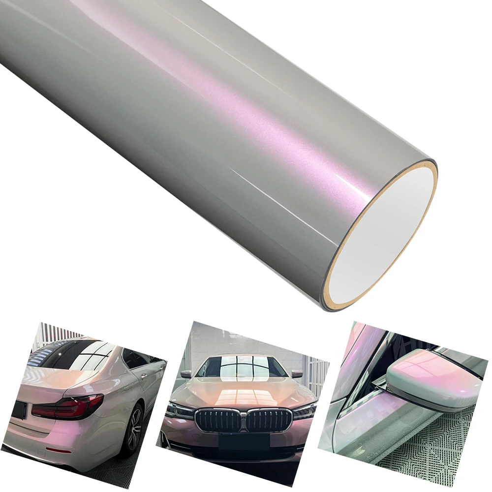 

Glossy PET Platinum Stone Grey Car Vinyl Film Car Engine Hood Decal Sticker Self Adhesive Auto Body Skin Color Changing Film