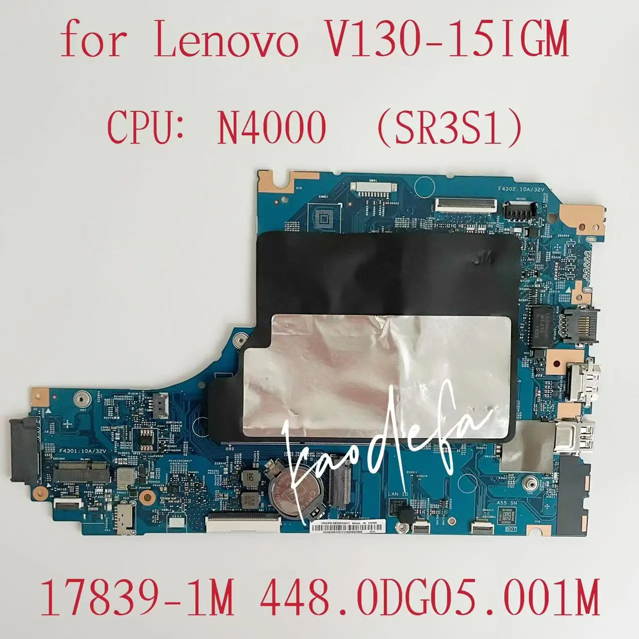 LV315GM-MB para lenovo V130-15IGM computador portátil placa-mãe 81hl win n4000 cpu uma 17839-1m fru: 5b20r33014 5b20r33017 100% teste ok