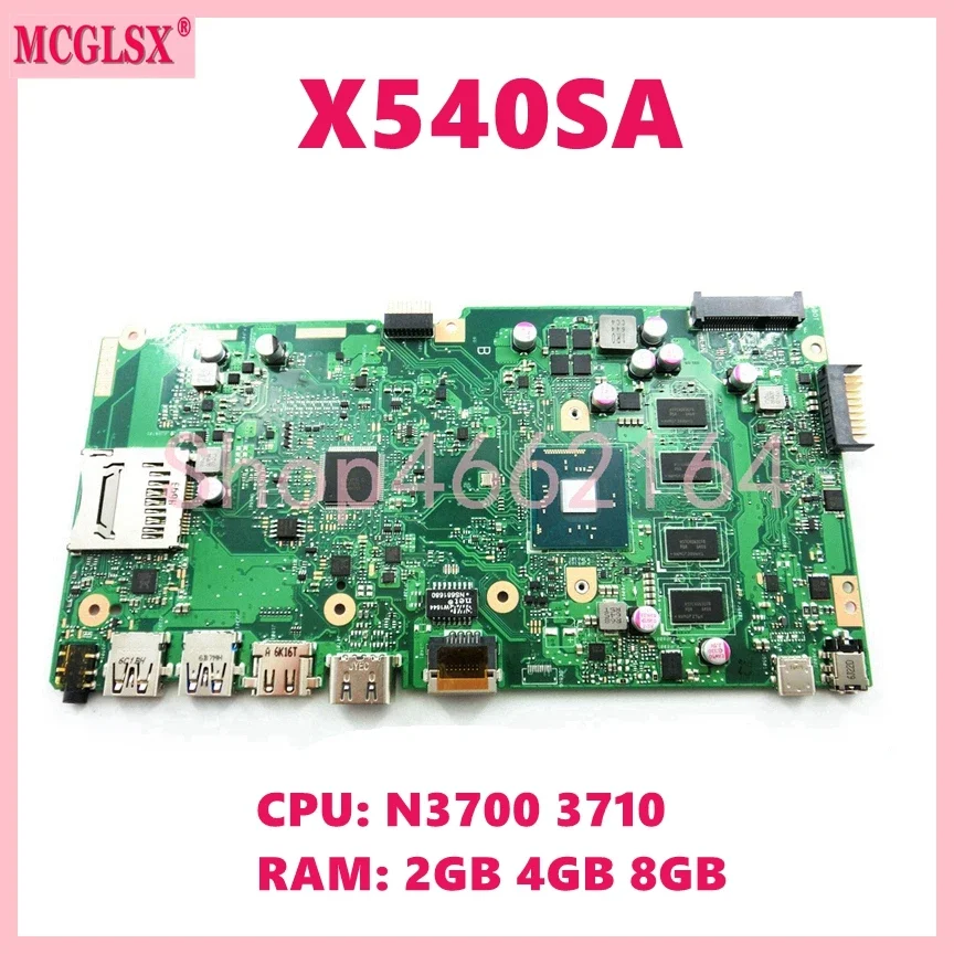 

X540SA With N3700 N3710 CPU 2GB 4GB-RAM Notebook Mainboard For Asus VivoBook X540S X540SA X540SAA F540S Laptop Motherboard