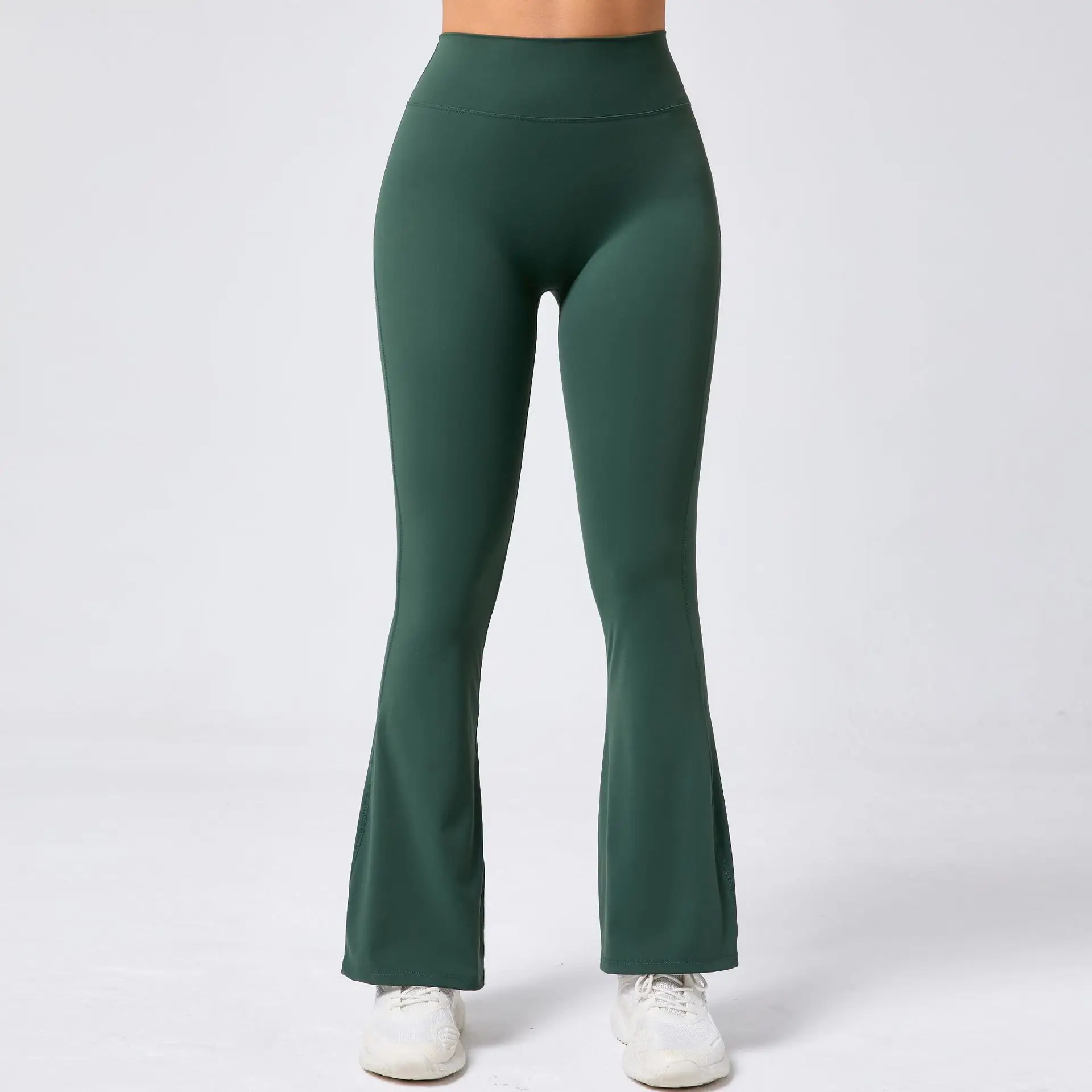 Women Yoga Bell-bottoms Tight Scrunch Butt Lifting Dance High Waist Tights Sport Pants Gym Running Breathable Fitness Leggings