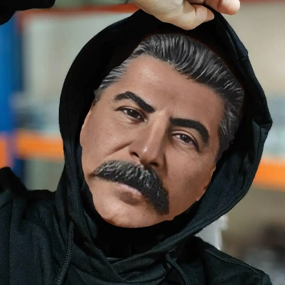 قناع وجه كامل مطبوع ثلاثي الأبعاد إبداعي مناسب للرأس قناع شفاف مرن قناع شبكي دعائم زي لمستلزمات الحفلات التنكرية