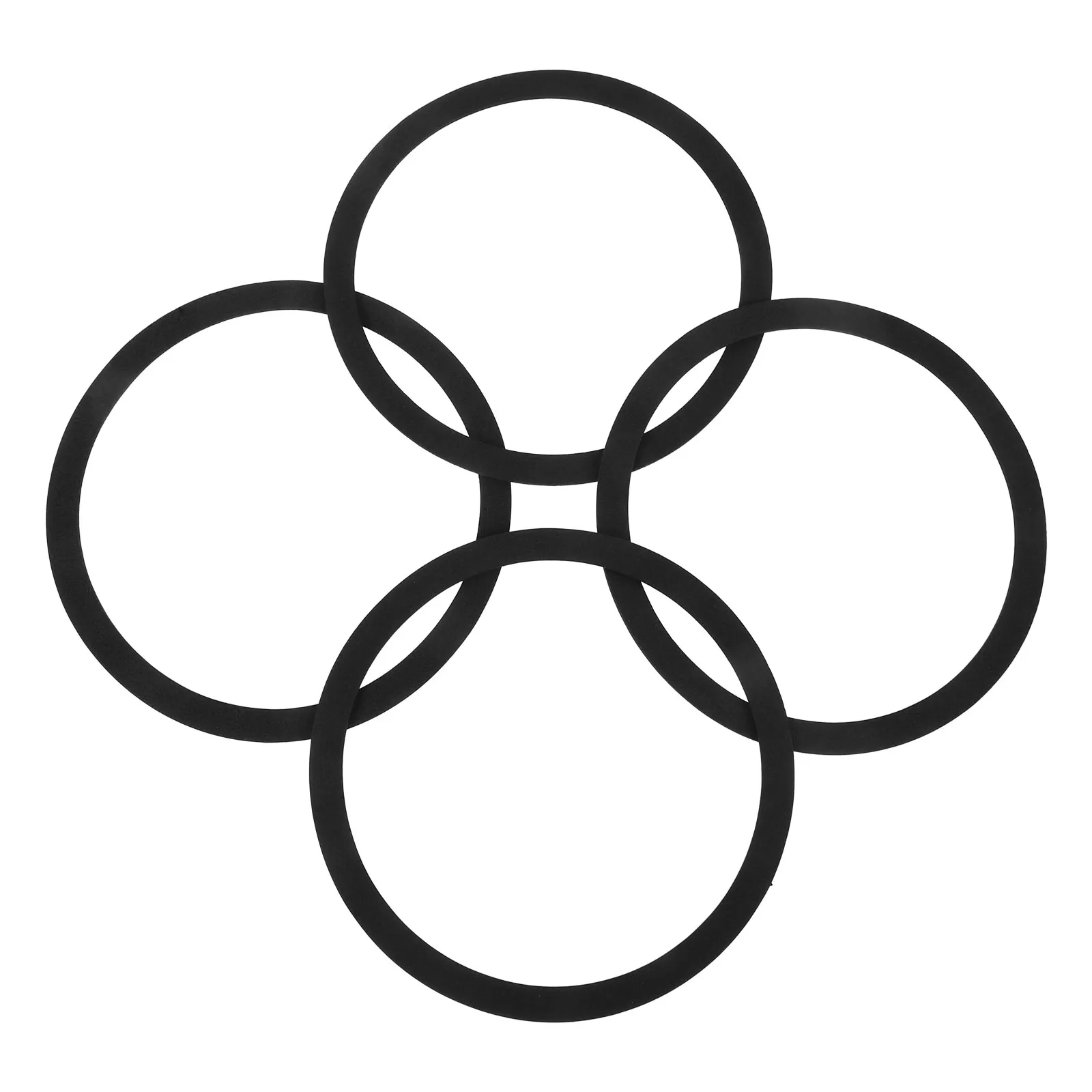 

4pcs Car Speaker Ring Foam Sealing Rings For Auto Audio System Dustproof Speaker Spacer Mounting Kit Car Accessories