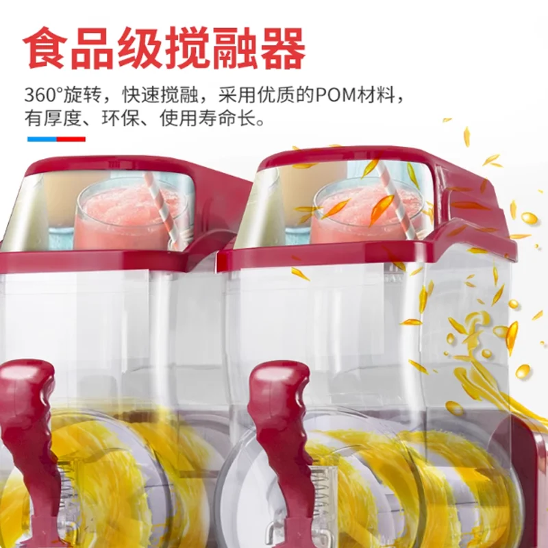 

Коммерческая машина для приготовления слякоти с мороженым Margarita Машина для приготовления слякоти с молочным коктейлем и соком Машина для слякоти 12 л * 3 каждого резервуара