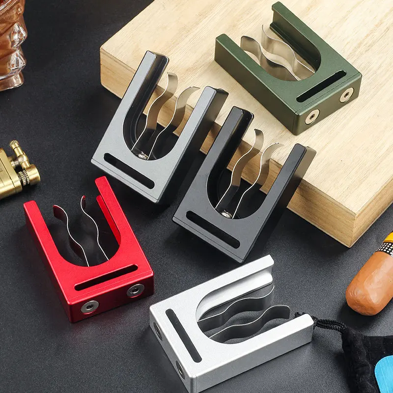 

Aluminum alloy magnetic golf cigar holder, personalized and portable magnetic cigar holder accessories, outdoor cigar holder