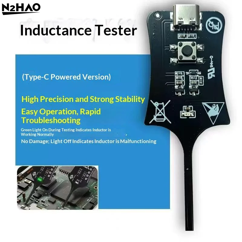 Motherboard Coil Tester Inductor Detector Tool For Mobile Phone Repair Electromagnetic Induction Quick Fault Inductance Checking