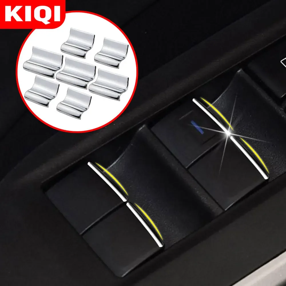 7 шт./набор, наклейки на кнопки автомобильного стеклоподъемника 7 шт./набор, наклейки на кнопки автомобильного стеклоподъемника