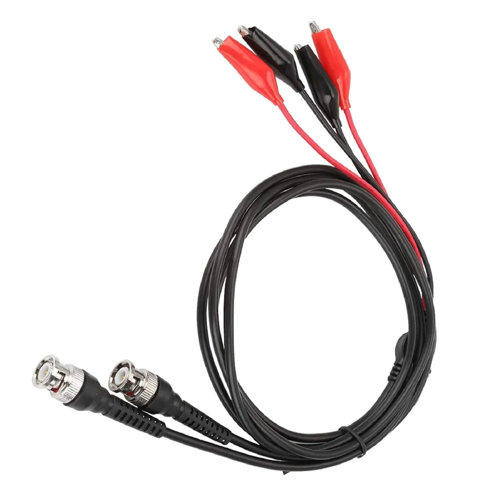 Dual Crocodile Clips BNC Test Leads Lab Instruments 40mm Crocodile Clips 500V Voltage Rating Measuring Instruments