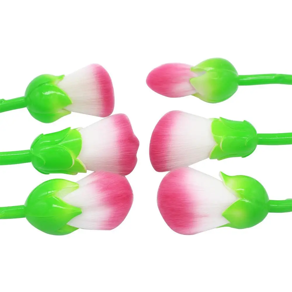 6pcs Rose Flower Shaped Makeup Brushes Set Face Foundation Colour Powder Eye Shadow Cosmetic Blush Pincel Maquiagem