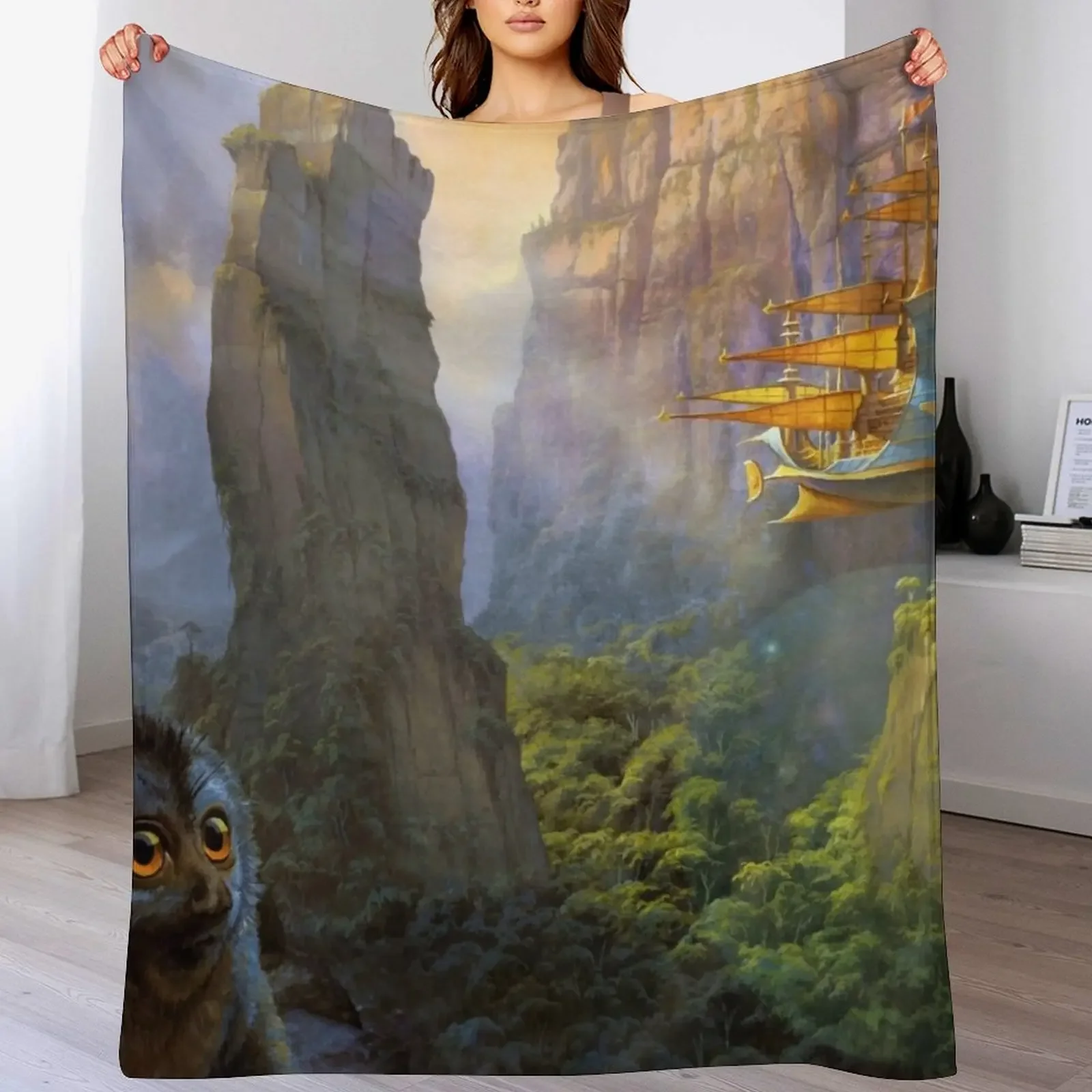 

Lemuria Throw Blanket Luxury Throw Decorative Throw Bed covers Soft Plush Plaid Blankets