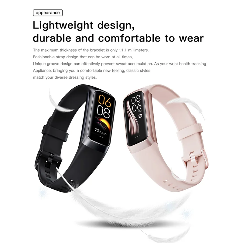 GROCE-Fitness Tracker With 24/7 Heart Rate Sleep Oxygen Monitor,Waterproof Smart Watch,Step Counter Health Activity Trackers