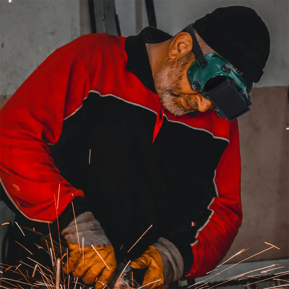 2 Pcs Sunglasses Welding Chameleon Goggles Safety for Men Protection Glassess Dark Green Argon Shade