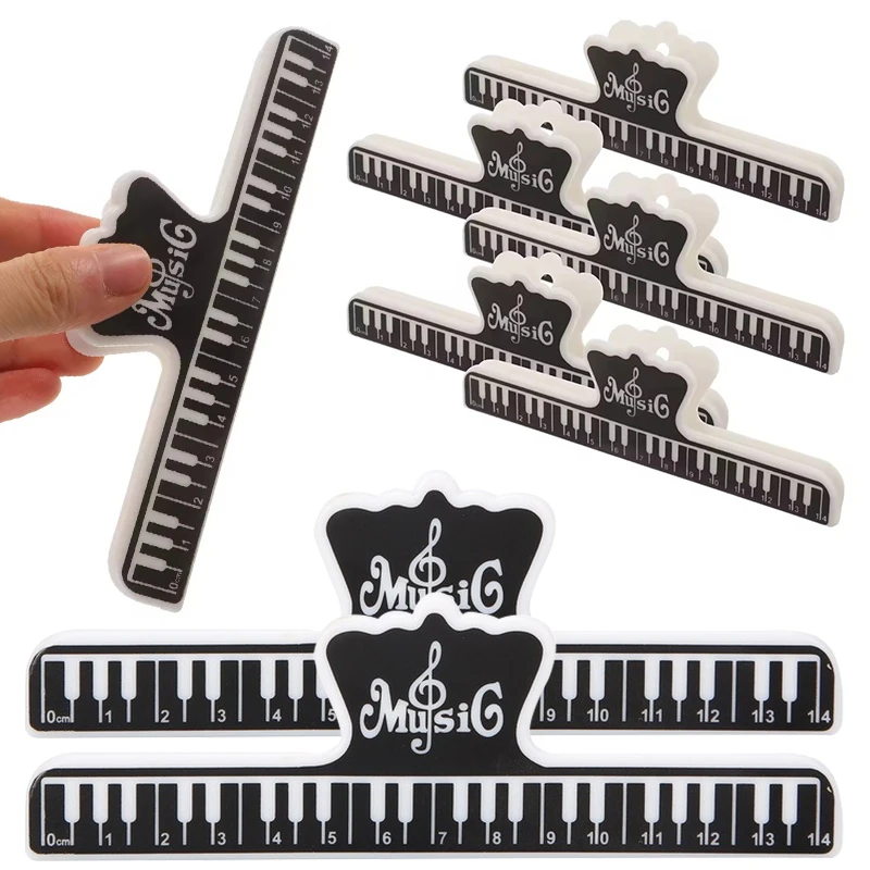 

1-5PCS Music Sheet Clip Versatile Use Book Magazine Holder Clip Sturdy Trustworthy Guitar Piano Music Instrument Accessories ZYF