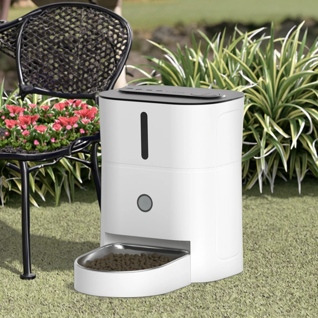 

Автоматическая умная кормушка для животных Bellery, перезаряжаемая портативная емкость для корма для кошек и собак объемом 4/6 л, для использования в помещении и на улице, для мелких животных