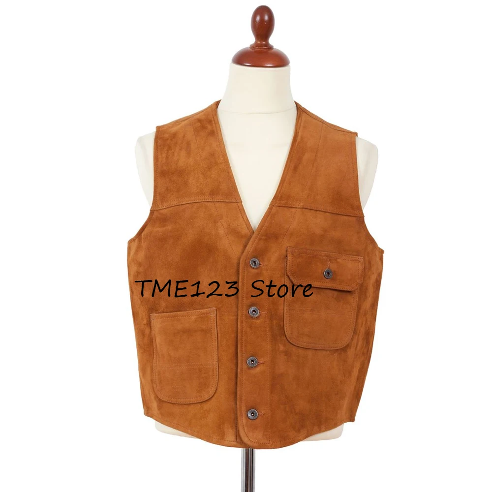 

Мужской жилет, повседневный жилет, мужской однобортный модный костюм с двумя карманами, замшевые жилеты, стильные рабочие летние костюмы, блейзер