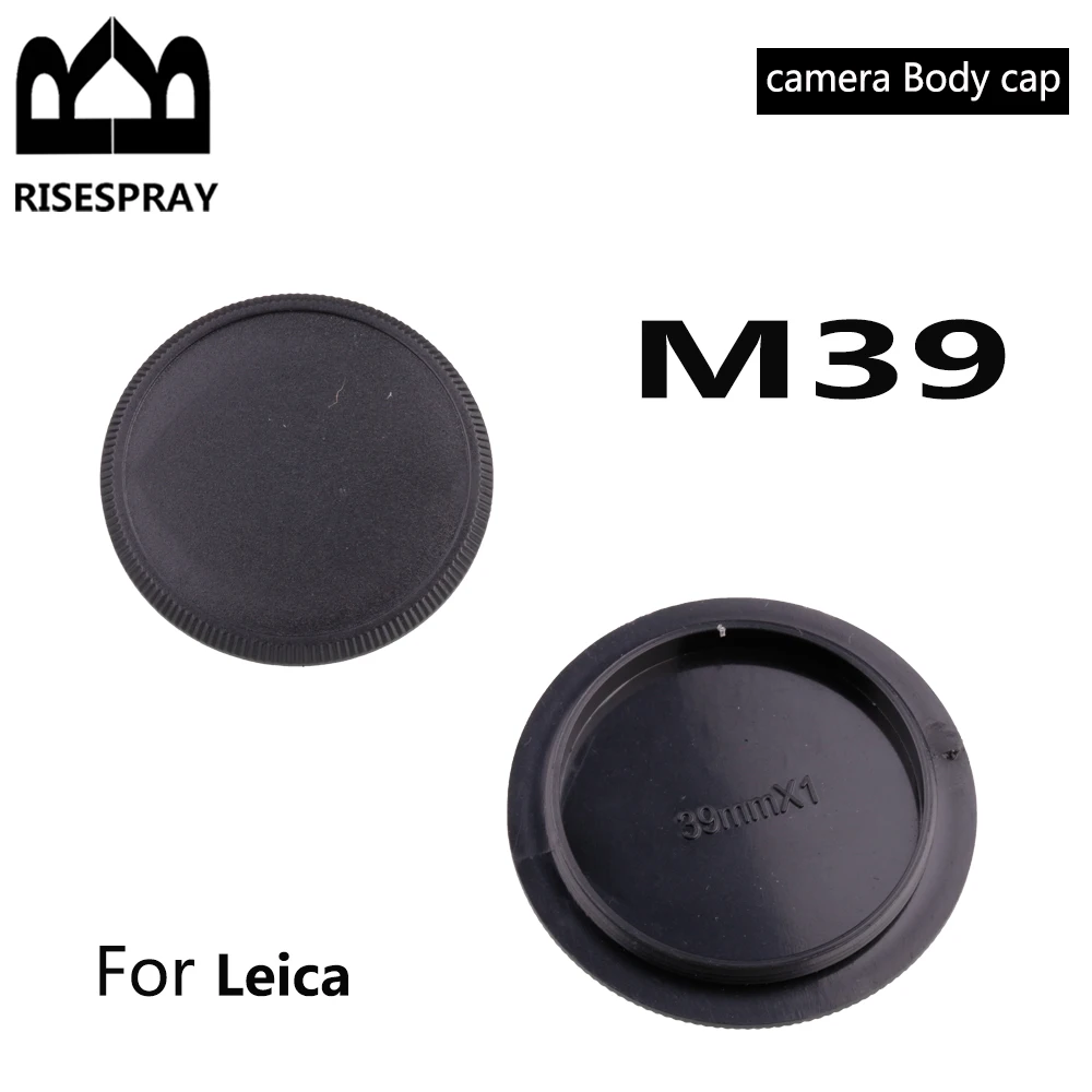 M39 Rear Lens Cap / Camera Body Cap Set Plastic Black for All M39 (M39x1) mount cameras and lenses