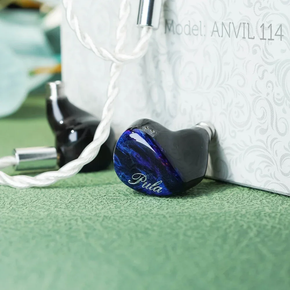PULA ANVIL114 1DD+1BC+4BA Drivers In-Ear Monitor Earphones with Four-Core Single-Crystal Copper Silver-Plated 3-in-1 Cable - view 5