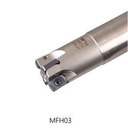 MFH03 Milling Fast Feed Cutter Lengthened XLOGU030310ER Handle Alloy Cnc Hardened Aseismic Rod Machine Inserts Tool milling