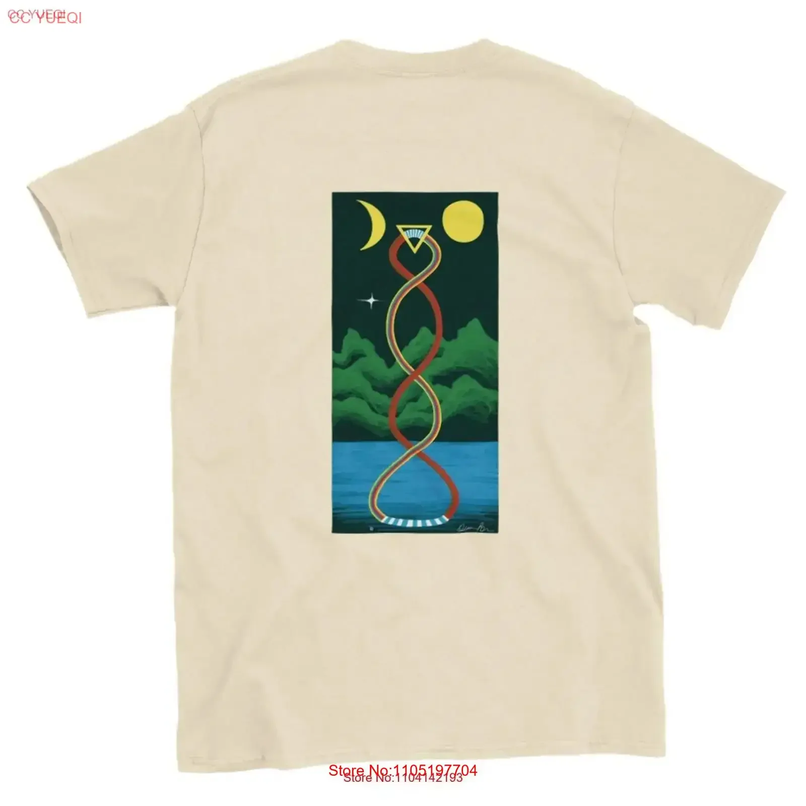 تويست أوف يونيون تي شيرت عتيق مغسول قليلاً موضة قابلة للتنفس أنيقة ملابس الشارع جرافيك أوم متعدد الاستخدامات ممتد #1