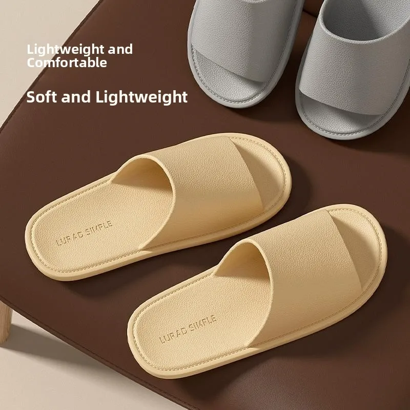 

Lightweight Breathable Slip-On Shoes Men's Bath Slippers Quick Dry Indoor Home Use Anti-Slip Couples Sandals Summer Slippers