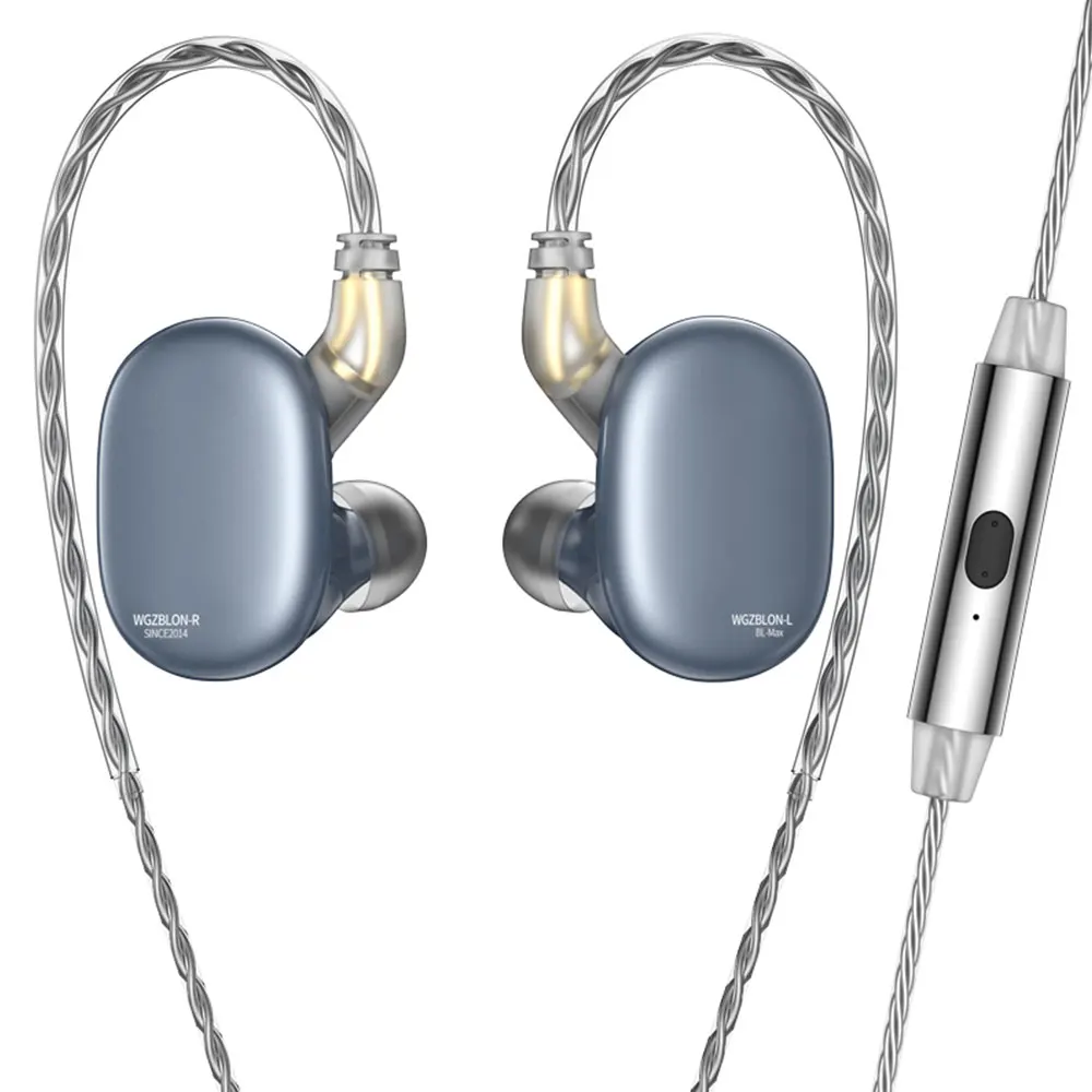 Imagem -06 - Blon Bl-max Wired in Ear Fones de Ouvido Hifi 10 mm Carbono Mais mm Leve Diafragma Dual Dynamic Drivers Monitor de Fones de Ouvido Esportivos