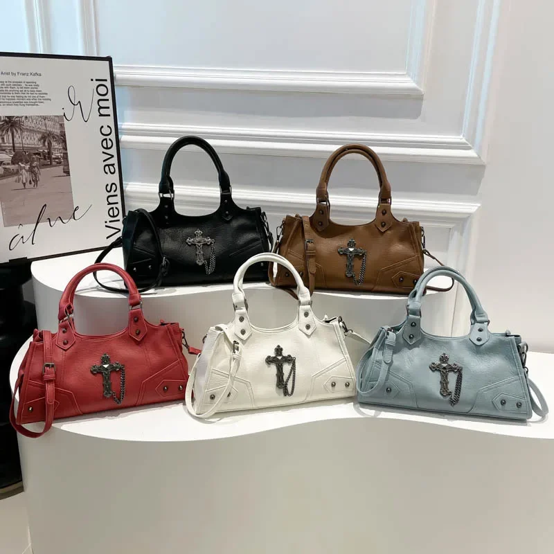 Handbag 2024 New Trendy Large-capacity European and American Retro Cross Women's Bag Versatile Tote Bag Women's Shoulder Bag image 3