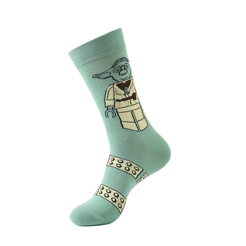 Meias de algodão Star Wars Mid-Calf para homens e mulheres, anime de desenhos animados kawaii kawaii, meia quente masculina, presentes, tamanho máximo, nova, Yk2