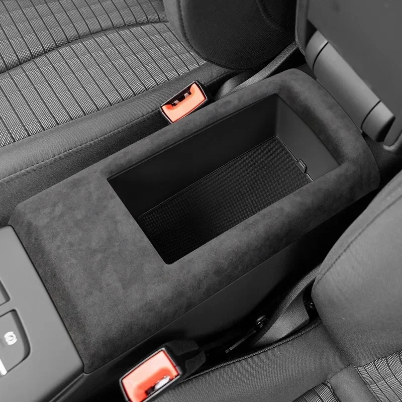 For Audi A3 A3L S3 2014 2015 2016 2017 2018 2019 2020 Alcantara Overlay Cover Car Gearshift Panel Armrest Box Frame Shell