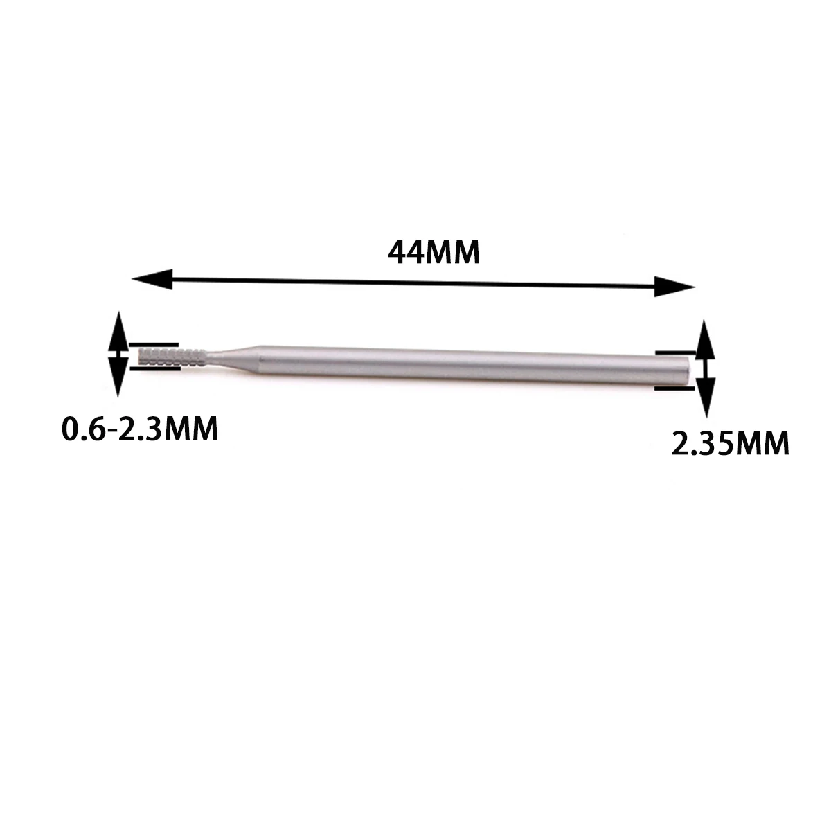 1 pz 2.35MM codolo 0.6mm-2.3mm frese per incisione frese in lega frese rotative Cnc frese a spirale in acciaio al tungsteno