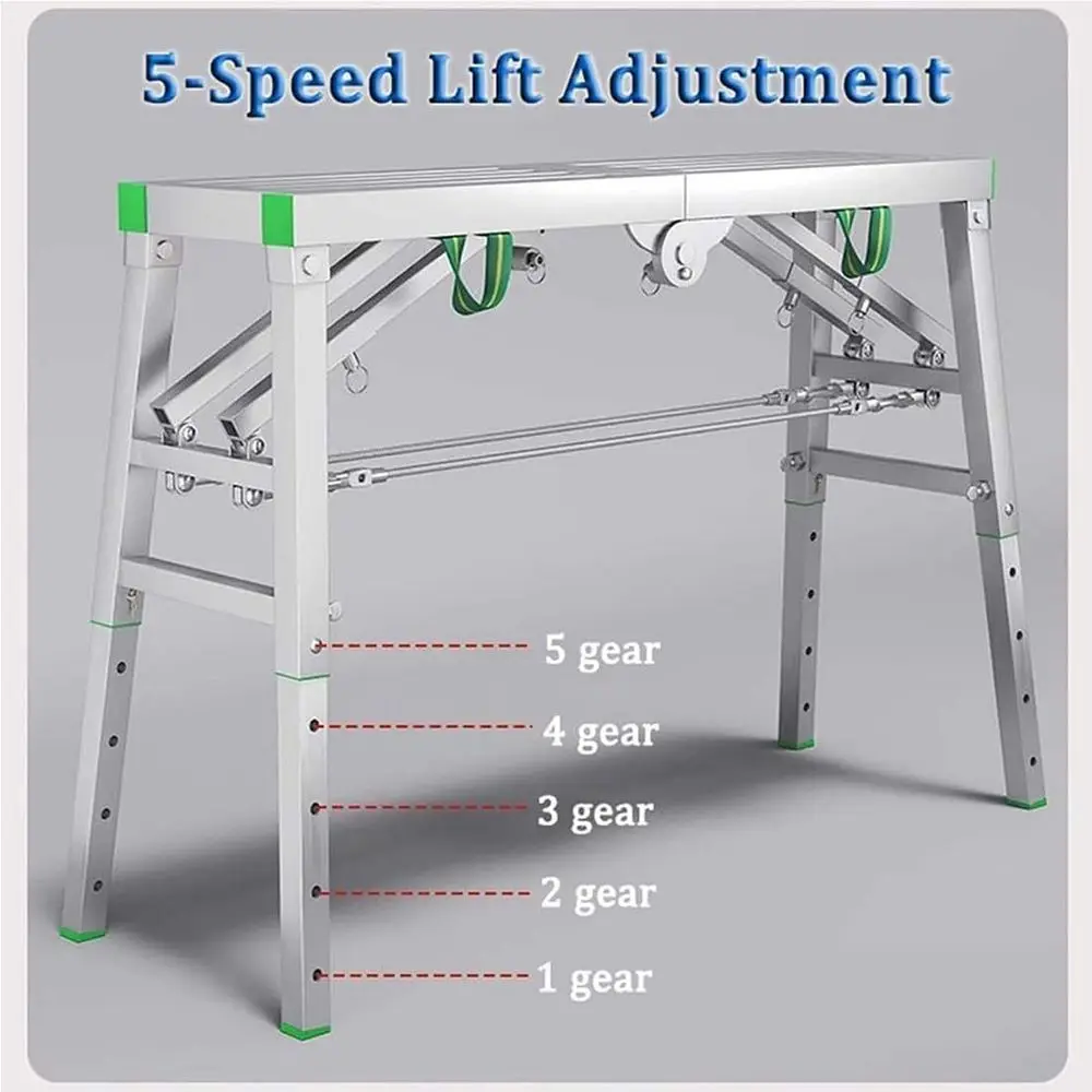 Anti-Slip Net Elevating Work Platform, Heavy-Duty Loading Scaffold, Safe and Stylish for Diverse Work Settings